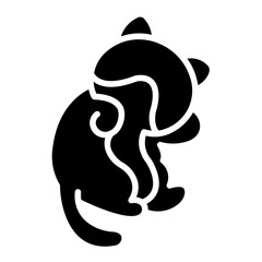 cat tshirt Solid icon