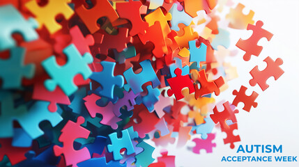Autism Acceptance Week. Autism concept illustration.
