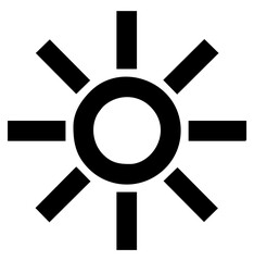 vector of sun
