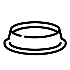 water bowl Line Icon