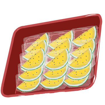 Roti semangka kuning