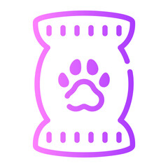 cat food Line Gradient Icon