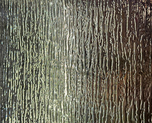 Close up of textured rain glass pattern. 3D textured glass in rain pattern. Seamless background texture