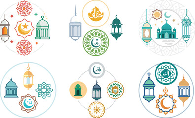 Fototapeta premium Colorful Easter Icons and Elements Seamless Vector Pattern for Decoration and Fun