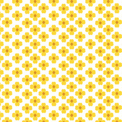 seamless pattern with yellow flowers