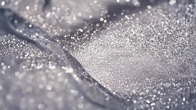 Luxury abstract wavy background with silver glitter