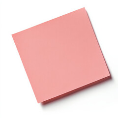 Fototapeta premium A square Post-it note in pastel pink
