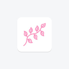 Herbs duotone line icon, vector, pixel perfect, illustrator file