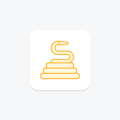 Hose duotone line icon, vector, pixel perfect, illustrator file