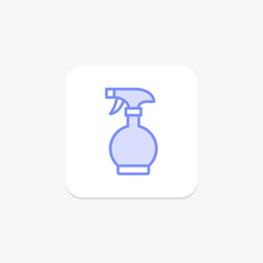 Spray duotone line icon, vector, pixel perfect, illustrator file