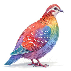 bird on white background