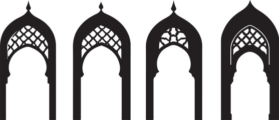 Moonlit Majesty: The Enchanting Silhouette of an Islamic Icon
