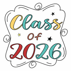 Class of 2026 Celebration Design - Hand-Drawn