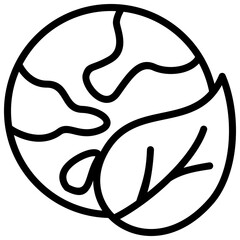 Ecosystem Outline Icon