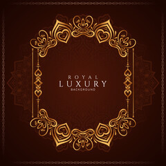 Ethnic classic decorative floral frame background