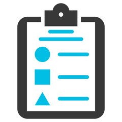 Differentiation Glyph Blue Grey Icon