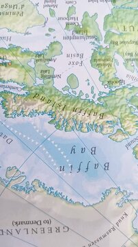 old map of baffin island and baffin bay