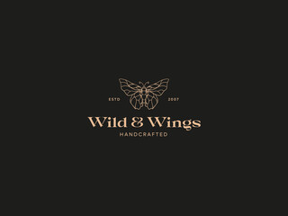 Hand Crafted Butterfly Logo