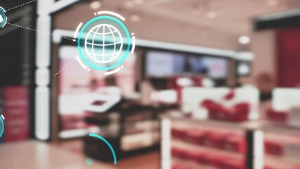 Omni channel technology of online retail business approach. Multichannel marketing on social media network offer service of internet payment channel, online retail shopping and omni digital app