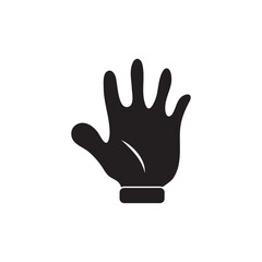 finger logo icon illustration flat