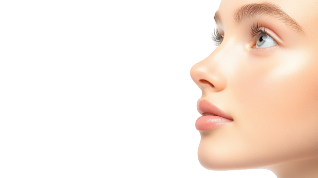 Intriguing portrait of a woman against dark background mysterious - Powered by Adobe