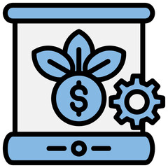 Incubator Blue Black Icon