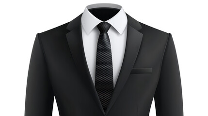 Sharp and sophisticated suit, white shirt, tie ensemble ideal for professional formal occasions