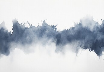 Abstract watercolor background with blue tones creating a soft and serene artistic effect ideal for artistic and creative projects