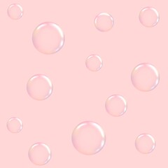 pink bubbles background