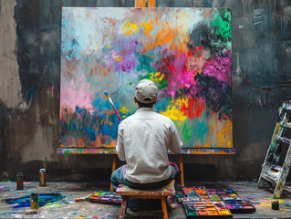 Celebrate the vibrant spirit of Holi with stunning AI-generated images featuring colorful festivities, traditional sweets, joyful human expressions, playful animals, and mesmerizing color explosions. 