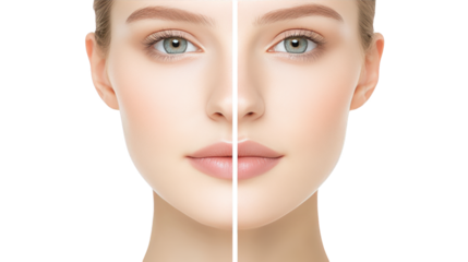 Dramatic transformation, unveiling the power of cosmetic procedures before & after comparison