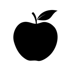 Apple silhouette vector