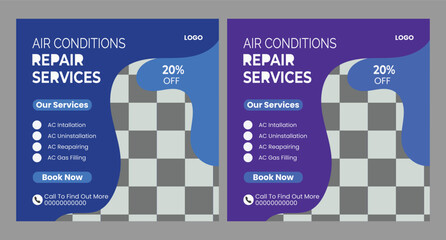  Air Conditioner Repair Service Post Template 
