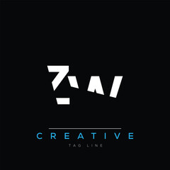 Z and W logo design. ZW creative Monogram Logo. This logo design is the process of creating a visual symbol that represents a brand, company, or individual.