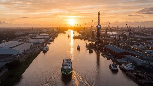 Golden Hour at the Shipyard.