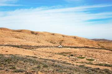 Hilly landscape, Island Fuerteventura, Canary Islands, Spain, Europe.