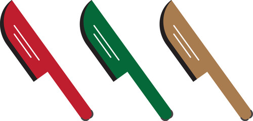 set of kitchen knife icon