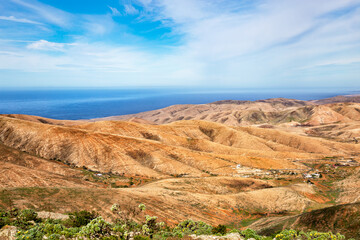 Hilly landscape, Island Fuerteventura, Canary Islands, Spain, Europe.