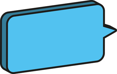 Fototapeta premium 입체 말풍선