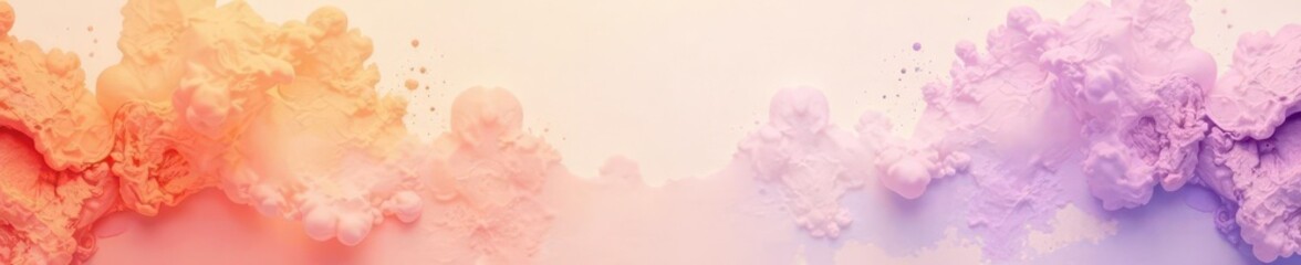 Pale orange & light purple paint splash on textured paper Minimalist art background , art, minimal, paint