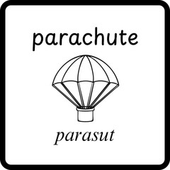 INDONESIA FLASHCARD - parachute