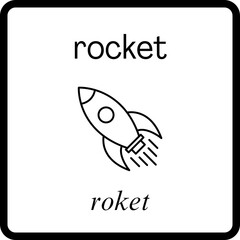 INDONESIA FLASHCARD - rocket