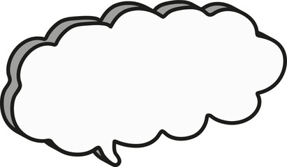 Fototapeta premium 입체 말풍선