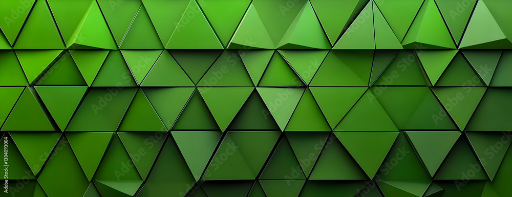 Poster green triangle pattern texture background