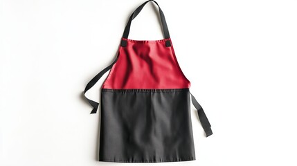 Kitchen apron against a white background