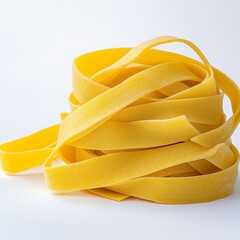 Golden Yellow Pasta Pile Studio Shot Food Photography