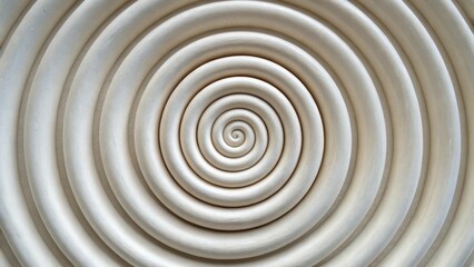 Obraz premium A spiral of faint lines that gradually become more defined, representing the process of refining raw data into actionable strategy