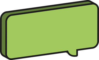 Fototapeta premium 입체 말풍선