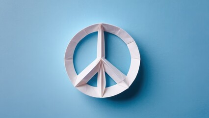  a creative representation of peace symbolized through origami art