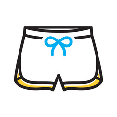 Vector multi color icon for Shorts